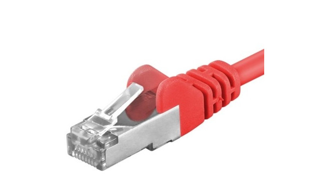 Premiumcord Patch cable CAT6a S-FTP, RJ45-RJ45, AWG 26/7 2m color red