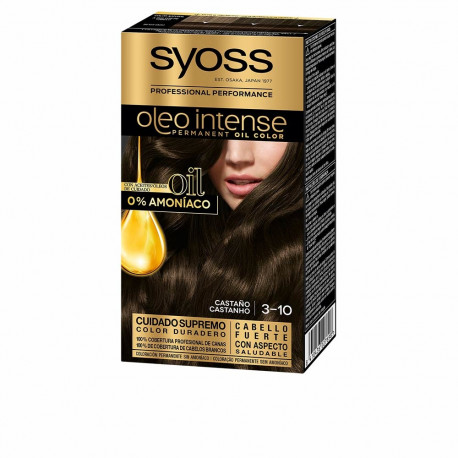 SYOSS OLEO INTENSE tinte sin amoniaco #3.10-castaño 5 pz