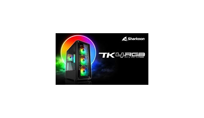 Sharkoon TK4 RGB, tower case (black, tempered glass)