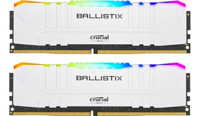 Crucial DDR4 - 32 GB -3200 - CL - 16 - Dual Kit, RAM (white, BL2K16G32C16U4WL, Ballistix RGB)