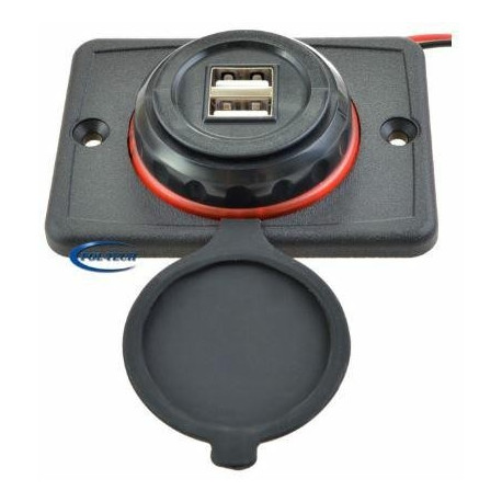 Duubel USB разъeм зарядное устройство 12/24V 3.1A красный LED