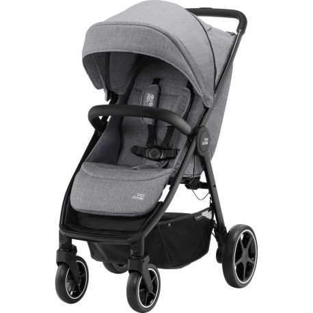 BRITAX ratiņi B-AGILE R ELEPHANT GREY/BLACK 2000032872