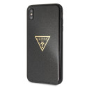 Guess iPhone XS Max GUHCI65SGTLBK black hard case Glitter Triangle