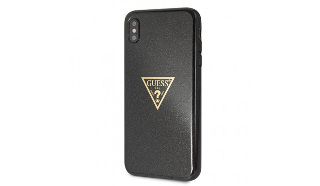 Guess iPhone XS Max GUHCI65SGTLBK black hard case Glitter Triangle