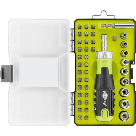 42-piece ratchet screwdriver box