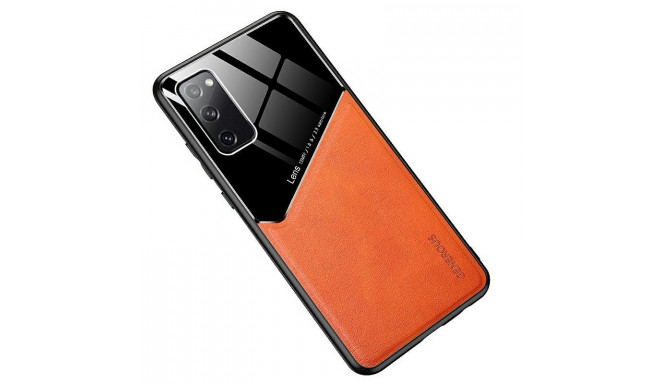 Mocco Lens Leather Back Case Кожанный чехол для Apple iPhone 12 Pro Max Оранжевый