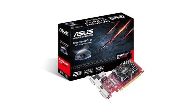 Asus videokaart Radeon R7 240 2GB GDDR5 R7240-2GD5-L AMD