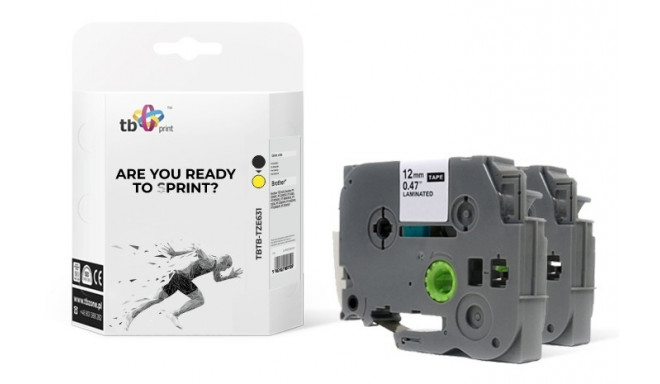 TB Print label TBP TBTB-TZE631 12x8 2pcs