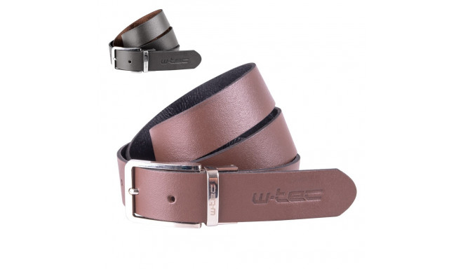 Leather Belt W-TEC Machoo Brown/Black