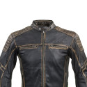 Leather Motorcycle Jacket W-TEC Mungelli