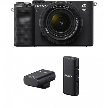Sony a7C + 28-60mm Kit + Sony juhtmevaba mikrofon, must