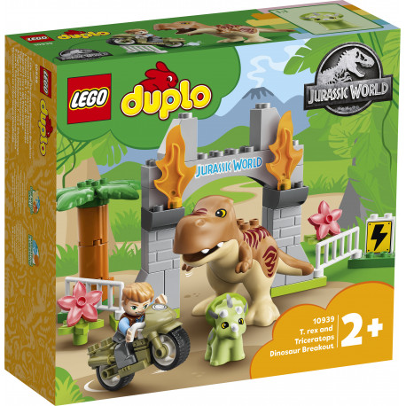 LEGO DUPLO Dinosauruste T. rex ja Triceratops põgenemine