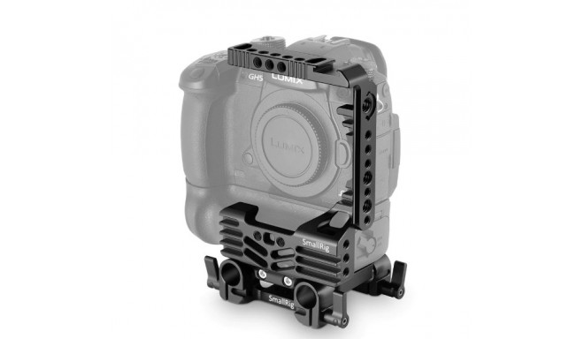 SmallRig 2024 Advanced Half cage Kit for Panasonic Lumix GH5 with Battery Grip
