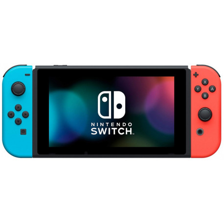 Nintendo Switch V2 (2019), neon red/neon blue