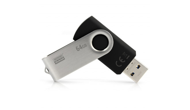 Goodram mälupulk 64GB UTS3 USB 3.0, must