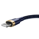 Baseus cable Cafule USB - Lightning 2,0 m 1,5A gold-blue