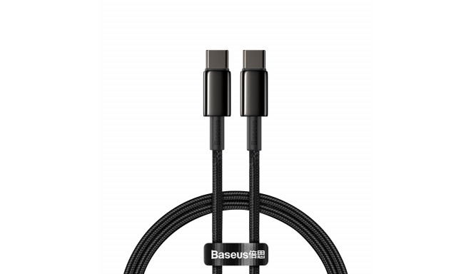 Baseus kaabel Tungsten PD USB-C - USB-C 100W 1m, must