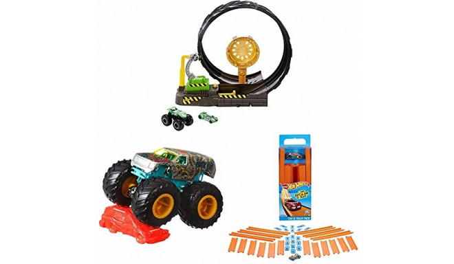 Hot Wheels Monster Trucks Looping Challenge play set incl. 2 toy cars, racetrack