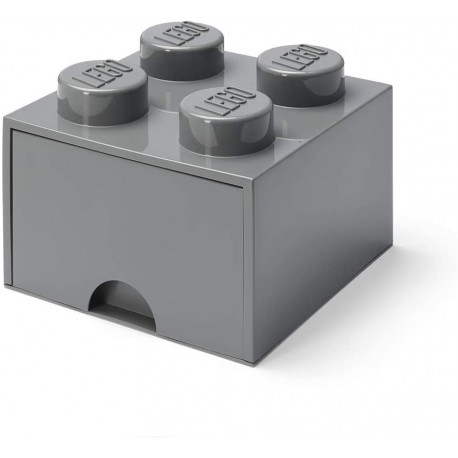 Room Copenhagen mänguasjakast LEGO Storage Brick Drawer 4, tumehall