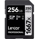 Lexar mälukaart SDXC 256GB Professional 1667x UHS-II U3 V60