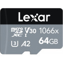 Lexar memory card microSDXC 64GB Professional 1066x UHS-I U3
