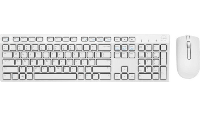 DE Layout - Dell KM636 Wireless Keyboard & Mouse white - 580-ADGL