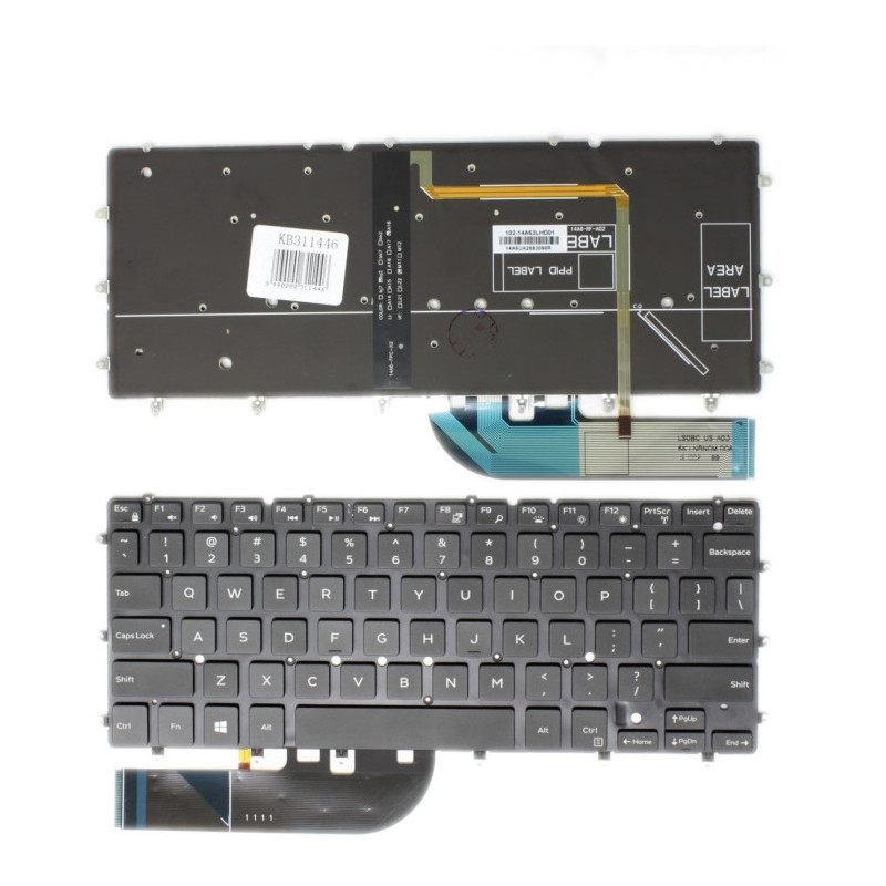 Keyboard Dell XPS 139350 (spare part) Keyboards Photopoint.lv