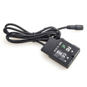 Caruba Nikon EN EL14 full decoding Dummy battery (straight cable)