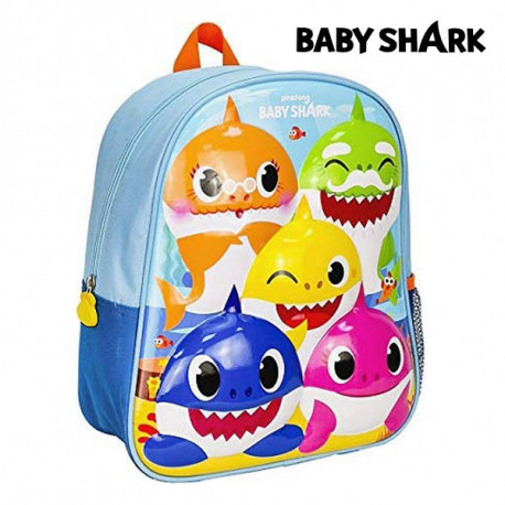 3D-kooliseljakott Baby Shark (26,0 x 31,0 x 10,0 cm)