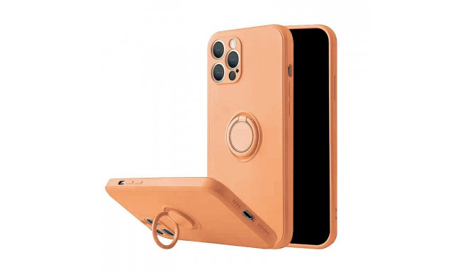 Mocco Pastel Ring Silicone Back Case for Xiaomi Redmi Note 9T Orange