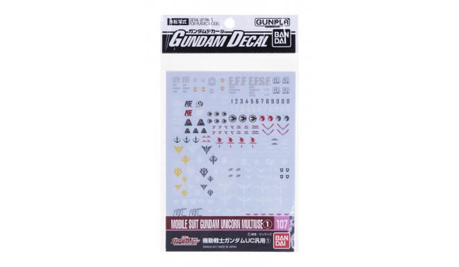 Accessory Set Gundam Unicorn BANDAI GUN83680