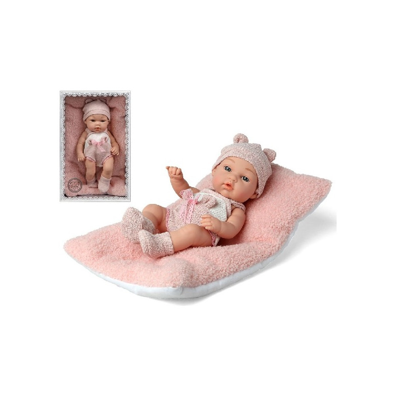 JC Toys La Newborn 15 Real Girl Baby Doll White Outfit & Teddy Bear -  20241132