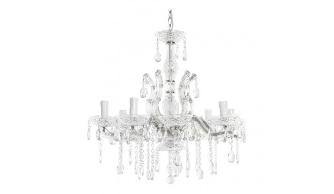 Laevalgusti DKD Home Decor Valge Läbipaistev Akrüül Metall 25W 220 V (64 x 64 x 60 cm)