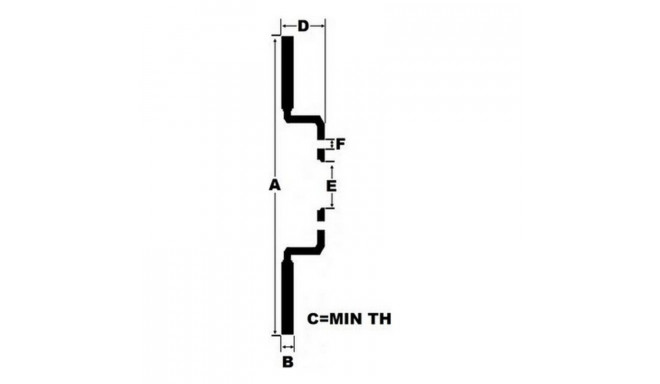 Тормозные диски Black Diamond KBD1113COM вентилируемые Фронтальный 12 Лучи