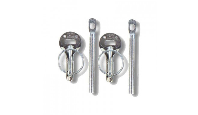 Bonnet lock Sparco 01606S Silver