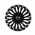 Hubcap OMP Stinger Speed Black Silver 14" (4 uds)