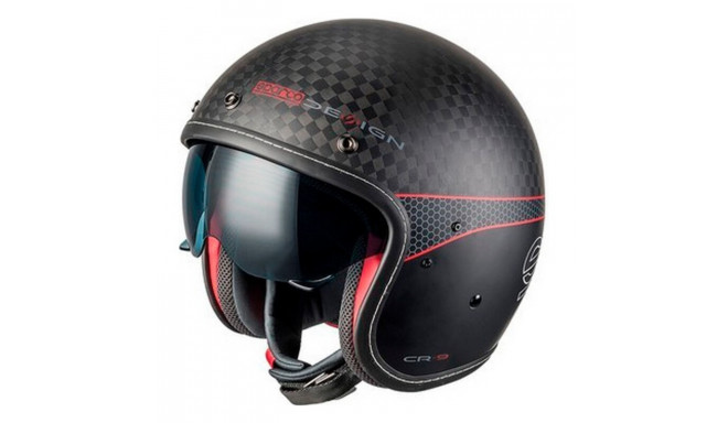 Шлем Sparco Cafe Racer Carbon TG Чёрный (Размер XL)