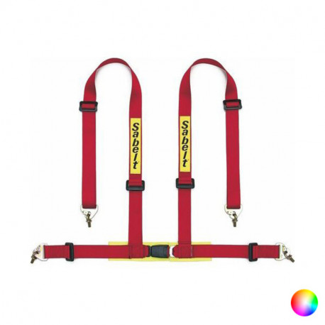 Harness with 4 fastening points Sabelt Clubman With Pad (Black)