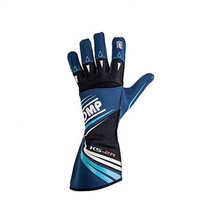 Men's Driving Gloves OMP KS-2R Blue