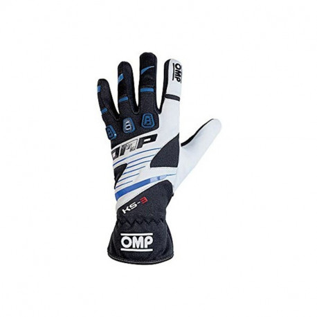Men's Driving Gloves OMP MY2018 Zils Melns