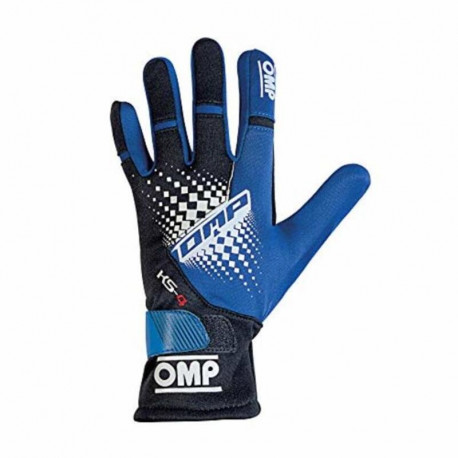 Kids Karting Gloves OMP MY2018 Sinine Suurus 6