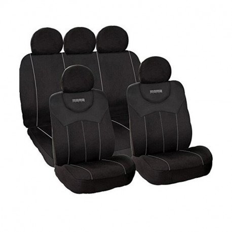 Car Floor Mat Momo 010 (11 pcs) Black Universal (4 pcs)