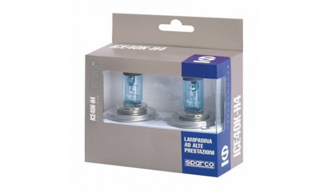 Car Bulb Sparco ICE40K H4 12V 55W Blanco Azulado Efecto Xenon