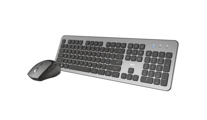 Trust Raza keyboard RF Wireless Black, Grey