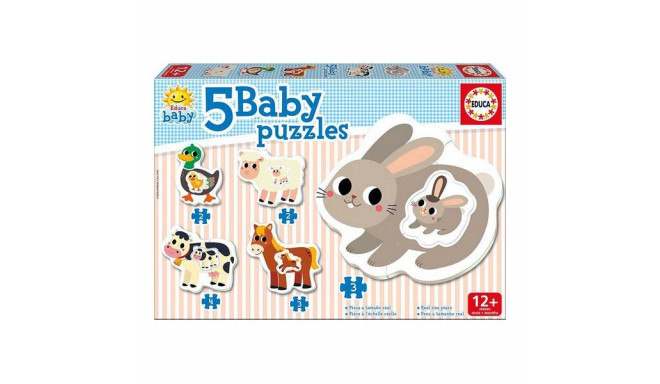 5-Puzzle Set Educa Baby Farm
