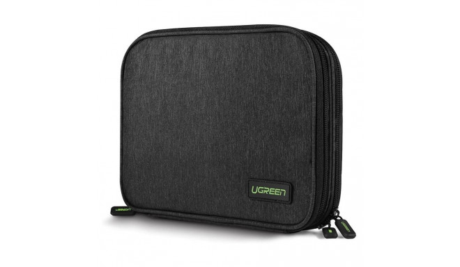 Ugreen case box for hard drive HDD SSD phone cables accessories 24.5 x 17.5 x 5 cm gray (50147 LP149