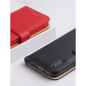 Dux Ducis Hivo Genuine Leather Bookcase type case for iPhone 12 Pro Max blue