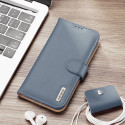 Dux Ducis Hivo Genuine Leather Bookcase type case for iPhone 12 Pro Max blue