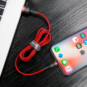 Baseus Cafule Cable Durable Nylon Braided Wire USB / Lightning QC3.0 2.4A 0,5M red (CALKLF-A09)