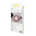 Baseus Cafule Cable Durable Nylon Braided Wire USB / Lightning QC3.0 2.4A 0,5M red (CALKLF-A09)
